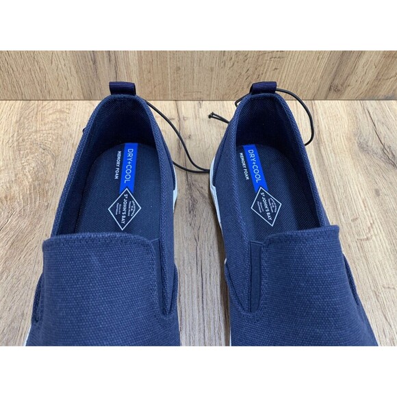 St John Bay Slip On Sneaker Shoes Men’s 12 M Blue Dry Cool Memory 016  0240 0109 - Picture 8 of 16